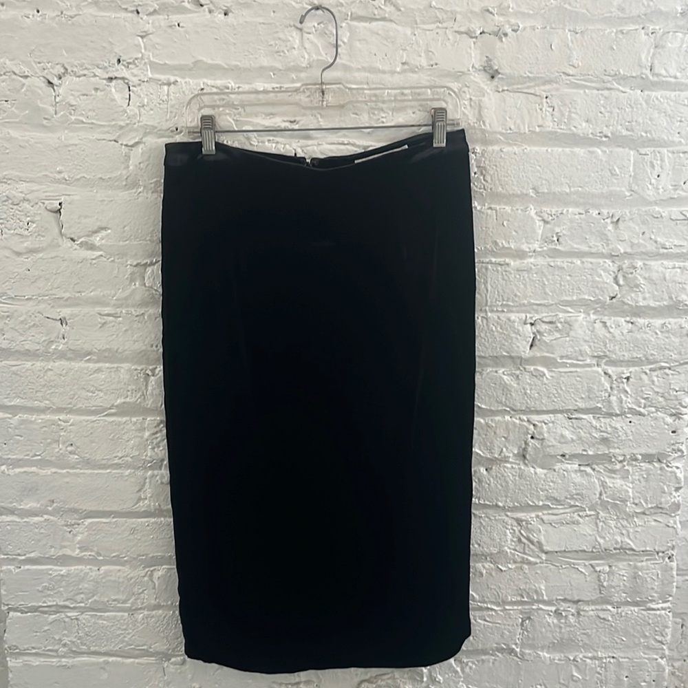 Boden Navy Velvet Midi Skirt Size 10P